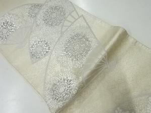 アンティーク　扇面に華紋織出し袋帯（材料）